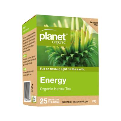 Planet Organic Organic Herbal Tea Energy x 25 Tea Bags